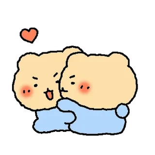 Sticker 💬 아기 망그러진 곰 By @KakaoEmoticon