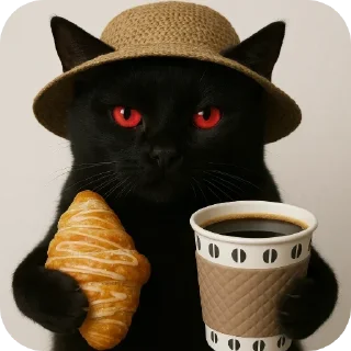 Video sticker ☕ Cat off OnyX loading .... @onyxafk