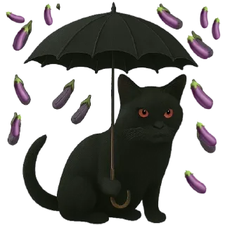 Telegram sticker 🍆 Cat off OnyX loading .... @onyxafk