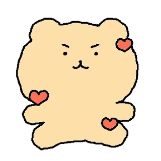 Telegram stiker 💬 망그러진 곰 4 By @KakaoEmoticon)