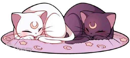 Telegram sticker 🌙 𖥻 ׁ  𝕷𝗎𝗇𝖺 ! ﹒ ◡◡ @SerenaStickers · ᵀ¹×⁰³