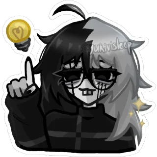 Telegram sticker 👁‍🗨 se;wer / тгк: @yukivisleep ♡