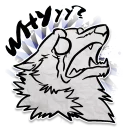 Телеграм стикер ⁉ Wolf Pack