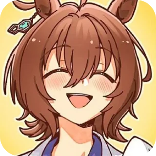 Telegram sticker 🥰 agnes tachyon od @kruisbeeld