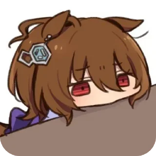 Telegram sticker 😔 agnes tachyon od @kruisbeeld
