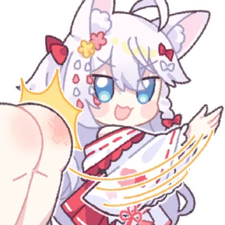 Video sticker 👏 夜璃_巫女&女仆
