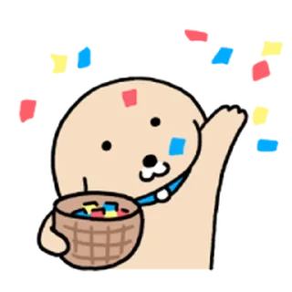 Telegram sticker ⭐ 누렁이 또또또또또또또또 왔어요! @moe_sticker_bot