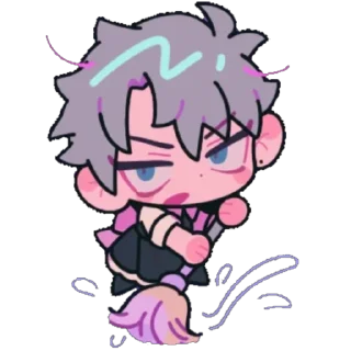 Telegram sticker 🫥 пиздулята @ALNST_OC_ASK