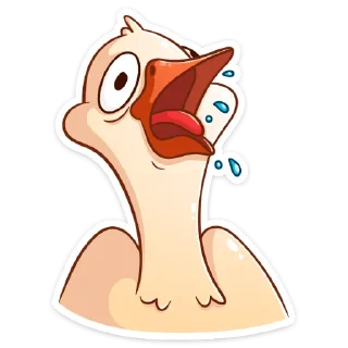 Telegram sticker 🤮 Гусь Федька :: @stickroom