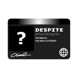 Sticker 🪪 @fuckdespite // by @sounkm