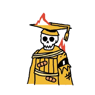 Video sticker ☺️ Skeleton @stickerstgrm