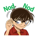 Telegram sticker 👂 detective conan
