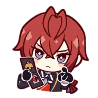 Telegram stiker ✋️ Twisted Wonderland stickers; art by @momo720twst