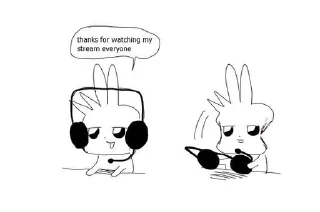 Telegram sticker 🌟 кролики смешнявые :: @fStikBot