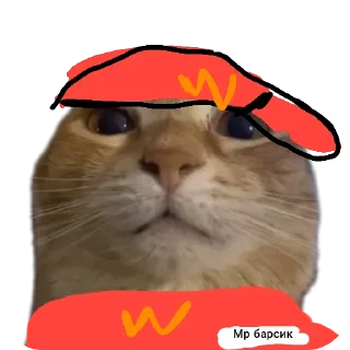 Telegram sticker 🐱 Барсик говорит