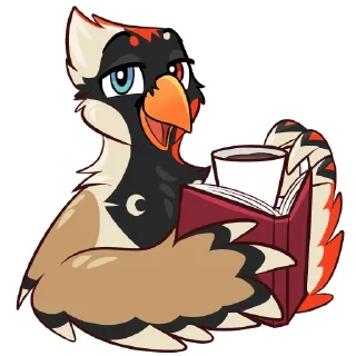 Telegram sticker 🐦‍⬛ Anthro New England - ANE