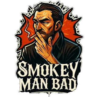 Telegram sticker 🔥 SmokeyManBad