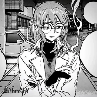 Telegram sticker 📎 - ᗷY @ahMshY 𓉮 . Kyouko Mejiro (Manga)