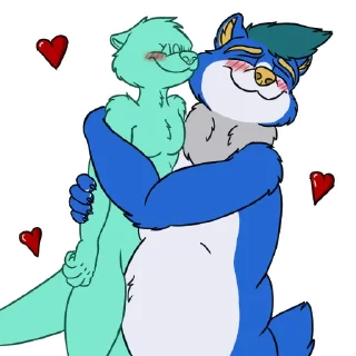 Telegram sticker 🫂 DH Blue Bear by @Jay_Riverson