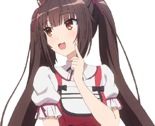 Telegram sticker 😅 nekopara miku