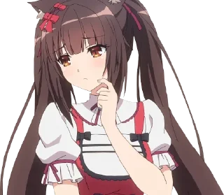 Telegram sticker 😞 nekopara miku