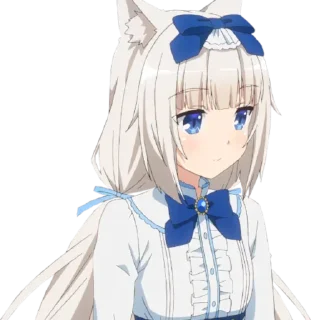 Telegram sticker 😶 nekopara miku