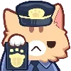 Sticker 👮‍♀️ Neko Emotes