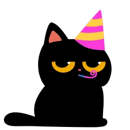 Sticker 🥳 Cat Teftel - @TgEmojis