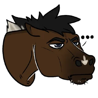 Telegram sticker 😑 Ransom 🐴