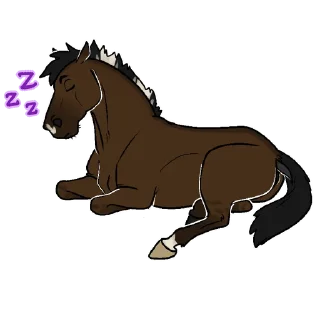 Telegram sticker 😴 Ransom 🐴