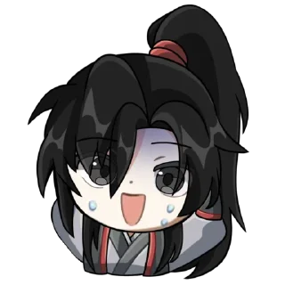 Telegram sticker 😅 mdzs x genshin @qqwelj
