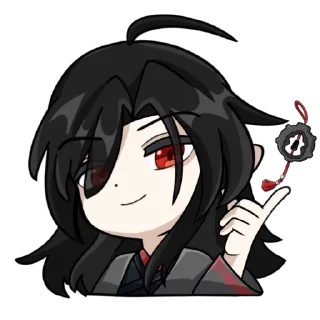 Telegram sticker 😏 mdzs x genshin @qqwelj