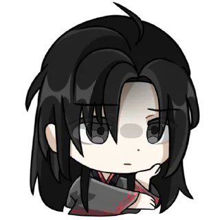 Telegram sticker 😞 mdzs x genshin @qqwelj