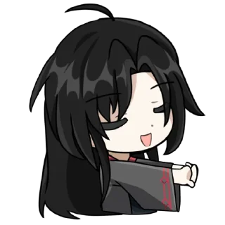 Telegram sticker 😌 mdzs x genshin @qqwelj