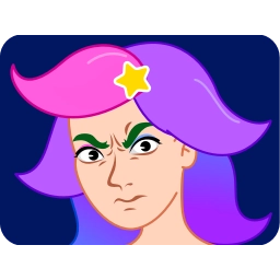 Telegram sticker ⚡️ Rainbow Girl