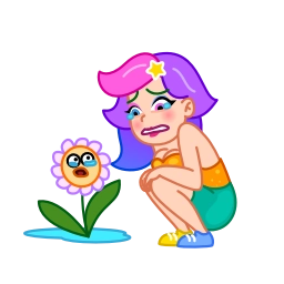 Telegram sticker 😭 Rainbow Girl
