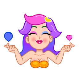 Telegram sticker 💕 Rainbow Girl