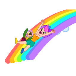 Telegram sticker 🌈 Rainbow Girl