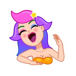 Sticker 😂 Rainbow Girl