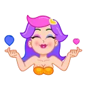 Video sticker 💕 Rainbow Girl