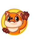 Telegram stiker 👋 Feisty Fox