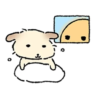 Telegram sticker ⭐ 쌀개 쌀멍이에yo(feat.친구는외계인) @moe_sticker_bot