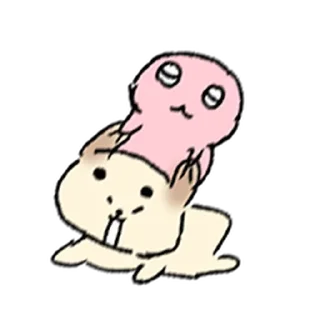 Telegram sticker ⭐ 쌀개 쌀멍이에yo(feat.친구는외계인) @moe_sticker_bot