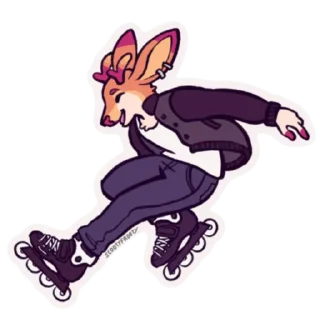 Telegram sticker ⛸ Scootyfrooty stickerz