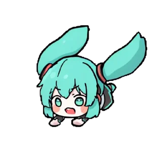 Video sticker 👻 하찮은 미쿠콘 @DCConSticker