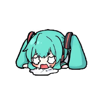 Video sticker 👻 하찮은 미쿠콘 @DCConSticker