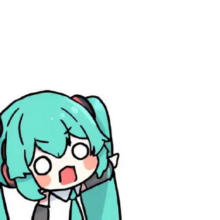 Video sticker 👻 하찮은 미쿠콘 @DCConSticker