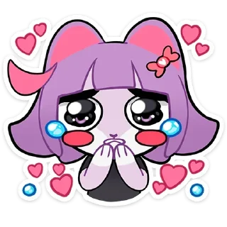 Telegram sticker 😭 Масюня-сюсюня