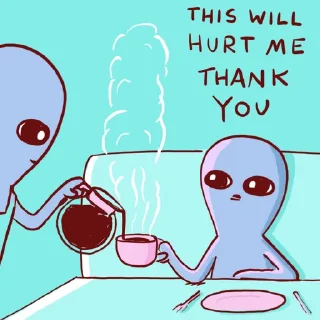 Telegram stiker ☕️ Strange Planet