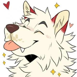 Telegram sticker 👅 Dogs 🐕 💞